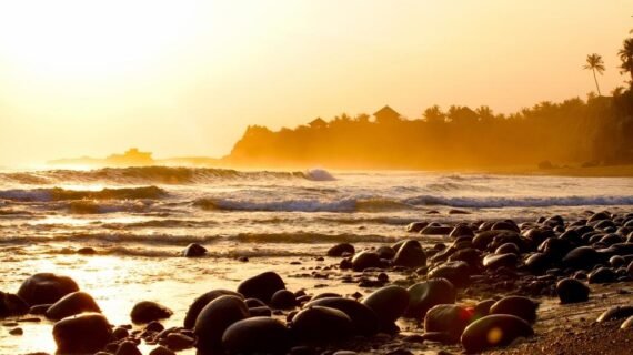 Surfing Bali December