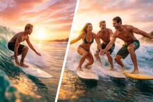 Surfing Solo vs With Friends
