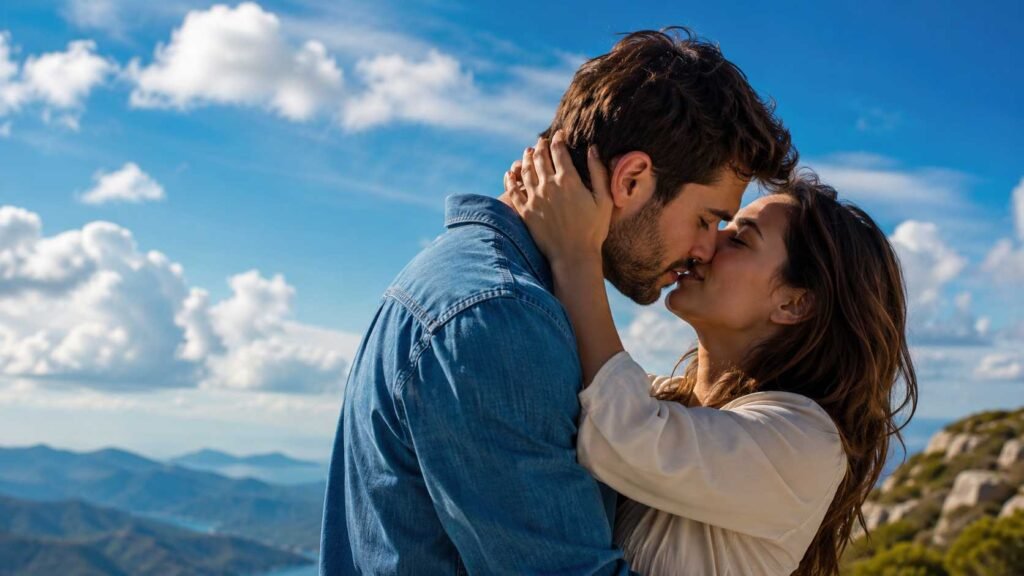 Why do guys moan when kissing