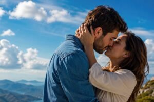 Why do guys moan when kissing